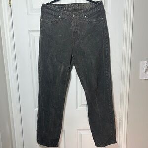 Zara - Men’s Dark Brown Acid Wash Jeans (32W)